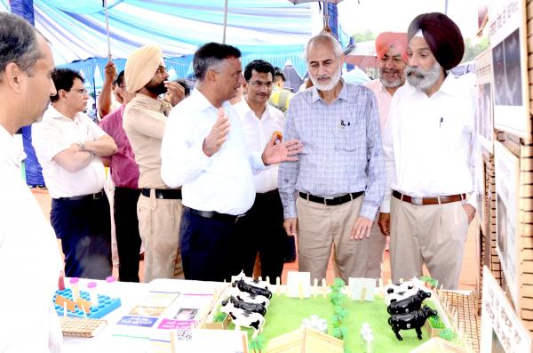 Dr. Sukhpal Singh visiting Pashu palan Mela with Dr. Inderjeet Singh, Vice-Chancellor on Dated 24-09-2022